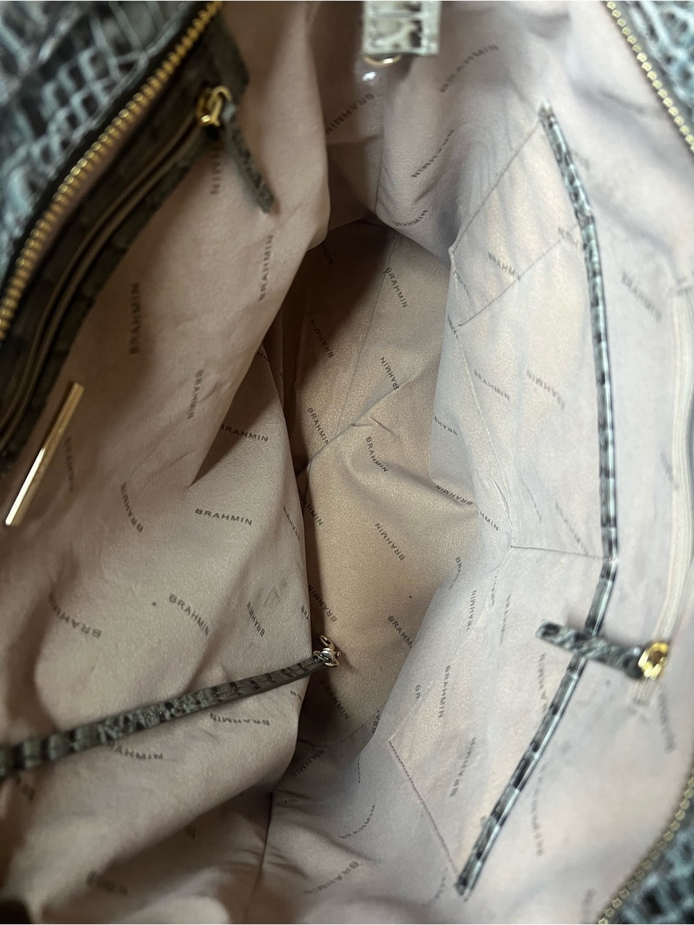 Brahmin Abigail Bluebell Ombré Melbourne Shoulder Bag - Picture 15 of 17